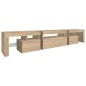 vidaXL TV-Schrank mit LED-Leuchten Sonoma-Eiche 215x36,5x40 cm vidaXL TV-Schrank mit LED-Leuchten Sonoma-Eiche 215x36,5x40 cm