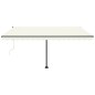 Automatische Markise mit LED & Windsensor 400x300 cm Cremeweiß Automatische Markise mit LED & Windsensor 400x300 cm Cremeweiß