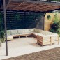 vidaXL 11-tlg. Garten-Lounge-Set mit Kissen Honigbraun Kiefernholz vidaXL 11-tlg. Garten-Lounge-Set mit Kissen Honigbraun Kiefernholz
