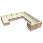 vidaXL 11-tlg. Garten-Lounge-Set mit Kissen Honigbraun Kiefernholz vidaXL 11-tlg. Garten-Lounge-Set mit Kissen Honigbraun Kiefernholz