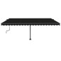 vidaXL Standmarkise Manuell Einziehbar 500x350 cm Anthrazit vidaXL Standmarkise Manuell Einziehbar 500x350 cm Anthrazit