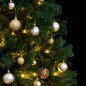 vidaXL Künstlicher Weihnachtsbaum Klappbar 300 LEDs & Kugeln 210 cm vidaXL Künstlicher Weihnachtsbaum Klappbar 300 LEDs & Kugeln 210 cm