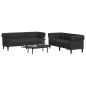 vidaXL 2-tlg. Sofagarnitur Schwarz Stoff vidaXL 2-tlg. Sofagarnitur Schwarz Stoff