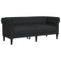 vidaXL 2-tlg. Sofagarnitur Schwarz Stoff vidaXL 2-tlg. Sofagarnitur Schwarz Stoff