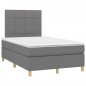vidaXL Boxspringbett mit Matratze Dunkelgrau 120x190 cm Stoff vidaXL Boxspringbett mit Matratze Dunkelgrau 120x190 cm Stoff