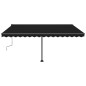 Gelenkarmmarkise mit LED 450x300 cm Anthrazit Gelenkarmmarkise mit LED 450x300 cm Anthrazit