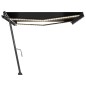 Gelenkarmmarkise mit LED 450x300 cm Anthrazit Gelenkarmmarkise mit LED 450x300 cm Anthrazit