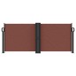 vidaXL Seitenmarkise Ausziehbar Braun 100x600 cm vidaXL Seitenmarkise Ausziehbar Braun 100x600 cm