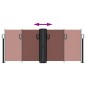 vidaXL Seitenmarkise Ausziehbar Braun 100x600 cm vidaXL Seitenmarkise Ausziehbar Braun 100x600 cm