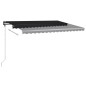 Gelenkarmmarkise mit LED 450x300 cm Anthrazit Gelenkarmmarkise mit LED 450x300 cm Anthrazit