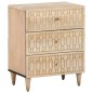 vidaXL Nachttisch 50x33x60 cm Massivholz Mango vidaXL Nachttisch 50x33x60 cm Massivholz Mango