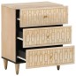 vidaXL Nachttisch 50x33x60 cm Massivholz Mango vidaXL Nachttisch 50x33x60 cm Massivholz Mango