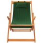 vidaXL Klappbare Strandstühle 2 Stk. Grün Stoff vidaXL Klappbare Strandstühle 2 Stk. Grün Stoff