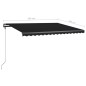 Gelenkarmmarkise mit LED 450x300 cm Anthrazit Gelenkarmmarkise mit LED 450x300 cm Anthrazit