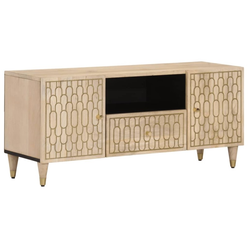 vidaXL TV-Schrank 105x33x46 cm Massivholz Mango vidaXL TV-Schrank 105x33x46 cm Massivholz Mango