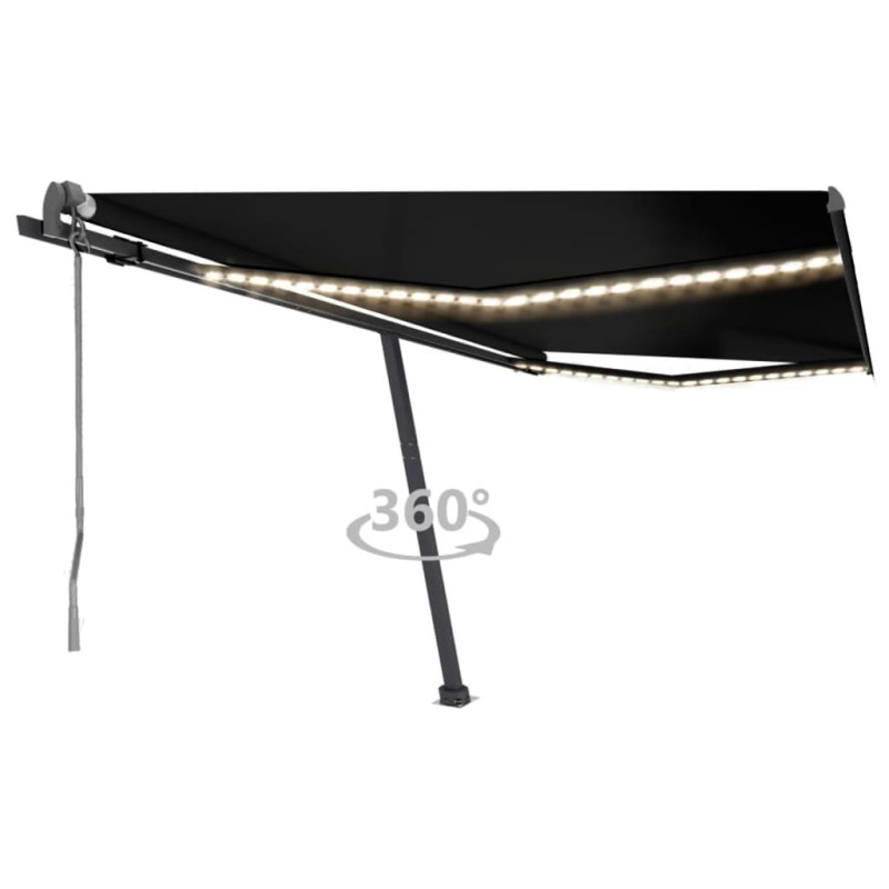 Automatische Markise mit LED & Windsensor 450x300 cm Anthrazit Automatische Markise mit LED & Windsensor 450x300 cm Anthrazit