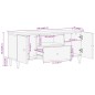vidaXL TV-Schrank 105x33x46 cm Massivholz Mango vidaXL TV-Schrank 105x33x46 cm Massivholz Mango