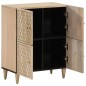 vidaXL Beistellschrank 60x33x75 cm Massivholz Mango vidaXL Beistellschrank 60x33x75 cm Massivholz Mango
