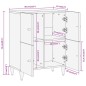 vidaXL Beistellschrank 60x33x75 cm Massivholz Mango vidaXL Beistellschrank 60x33x75 cm Massivholz Mango