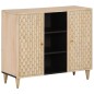 vidaXL Beistellschrank 90x33x75 cm Massivholz Mango vidaXL Beistellschrank 90x33x75 cm Massivholz Mango