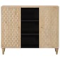 vidaXL Beistellschrank 90x33x75 cm Massivholz Mango vidaXL Beistellschrank 90x33x75 cm Massivholz Mango