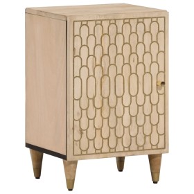 vidaXL Badschrank 38x33x58 cm Massivholz Mango