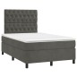 vidaXL Boxspringbett mit Matratze Dunkelgrün 120x190 cm Samt vidaXL Boxspringbett mit Matratze Dunkelgrün 120x190 cm Samt