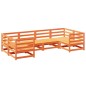 vidaXL 6-tlg. Garten-Sofagarnitur Wachsbraun Massivholz Kiefer vidaXL 6-tlg. Garten-Sofagarnitur Wachsbraun Massivholz Kiefer