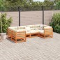 vidaXL 6-tlg. Garten-Sofagarnitur Wachsbraun Massivholz Kiefer vidaXL 6-tlg. Garten-Sofagarnitur Wachsbraun Massivholz Kiefer