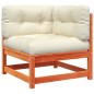 vidaXL 4-tlg. Garten-Sofagarnitur mit Kissen Wachsbraun Kiefernholz vidaXL 4-tlg. Garten-Sofagarnitur mit Kissen Wachsbraun Kiefernholz