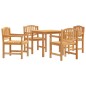 vidaXL 5-tlg. Garten-Essgruppe Massivholz Teak vidaXL 5-tlg. Garten-Essgruppe Massivholz Teak