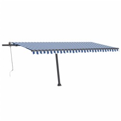 Automatische Markise mit LED & Windsensor 500x300 Blau und Weiß