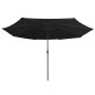 vidaXL Sonnenschirm mit Metall-Mast 390 cm Schwarz vidaXL Sonnenschirm mit Metall-Mast 390 cm Schwarz