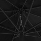 vidaXL Sonnenschirm mit Metall-Mast 390 cm Schwarz vidaXL Sonnenschirm mit Metall-Mast 390 cm Schwarz