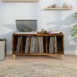 vidaXL Plattenschrank Räuchereiche 100x38x48 cm Holzwerkstoff vidaXL Plattenschrank Räuchereiche 100x38x48 cm Holzwerkstoff