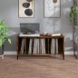 vidaXL Plattenschrank Räuchereiche 100x38x48 cm Holzwerkstoff