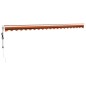 vidaXL Elektrische Markise mit Kurbel Orange und Braun 5x3 m vidaXL Elektrische Markise mit Kurbel Orange und Braun 5x3 m