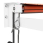 vidaXL Elektrische Markise mit Kurbel Orange und Braun 5x3 m vidaXL Elektrische Markise mit Kurbel Orange und Braun 5x3 m