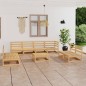 vidaXL 9-tlg. Garten-Lounge-Set Massivholz Kiefer vidaXL 9-tlg. Garten-Lounge-Set Massivholz Kiefer