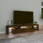 vidaXL TV-Schrank mit LED-Leuchten Braun Eichen-Optik 200x36,5x40 cm vidaXL TV-Schrank mit LED-Leuchten Braun Eichen-Optik 200x36,5x40 cm
