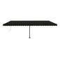 Automatische Markise mit LED & Windsensor 600x350 cm Anthrazit Automatische Markise mit LED & Windsensor 600x350 cm Anthrazit