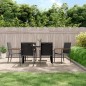vidaXL Gartenstühle 6 Stk. Schwarz 55x61,5x90 cm Textilene und Stahl vidaXL Gartenstühle 6 Stk. Schwarz 55x61,5x90 cm Textilene und Stahl