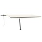 Automatische Markise mit LED & Windsensor 500x300 Creme Automatische Markise mit LED & Windsensor 500x300 Creme