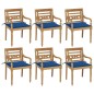 vidaXL Batavia-Stühle mit Kissen 6 Stk. Massivholz Teak vidaXL Batavia-Stühle mit Kissen 6 Stk. Massivholz Teak