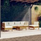 vidaXL 7-tlg. Garten-Lounge-Set mit Kissen Kiefer Massivholz vidaXL 7-tlg. Garten-Lounge-Set mit Kissen Kiefer Massivholz