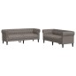vidaXL 2-tlg. Sofagarnitur Taupe Stoff vidaXL 2-tlg. Sofagarnitur Taupe Stoff