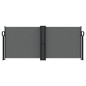 vidaXL Seitenmarkise Ausziehbar Anthrazit 100x600 cm vidaXL Seitenmarkise Ausziehbar Anthrazit 100x600 cm
