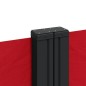 vidaXL Seitenmarkise Ausziehbar Rot 120x1000 cm vidaXL Seitenmarkise Ausziehbar Rot 120x1000 cm
