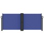 vidaXL Seitenmarkise Ausziehbar Blau 100x600 cm vidaXL Seitenmarkise Ausziehbar Blau 100x600 cm