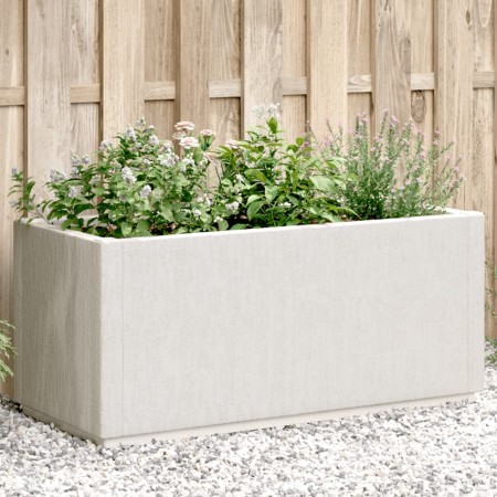 vidaXL Pflanzkübel Weiß 80x36x35 cm PP